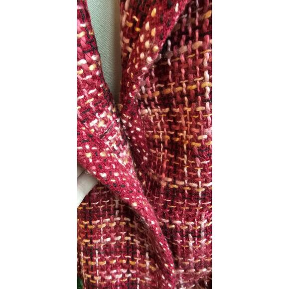 Kasper Women's Button Front Notch Tweed Blazer Jacket Size 14P Petite Multicolor - Picture 3 of 6